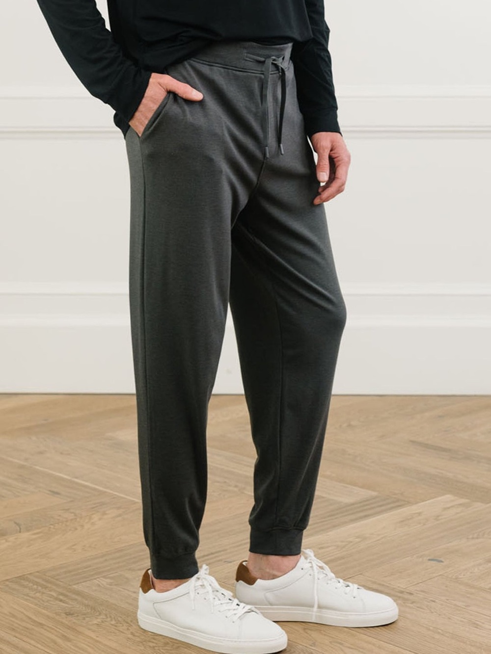 Cozy Earth Men's Brushed Bamboo Jogger Pants | Size Large